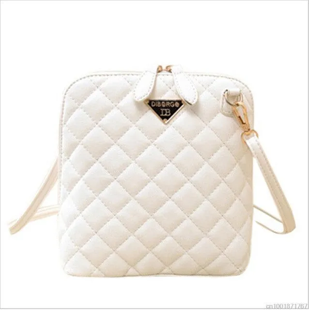 Hot selling! Women Fashion Small Shell Leather Plaid Handbag/Women Messenger Bags/Crossbody Bag