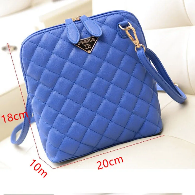 Hot selling! Women Fashion Small Shell Leather Plaid Handbag/Women Messenger Bags/Crossbody Bag