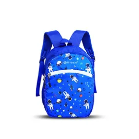 HYDER Kids 20L Small Astronaut Pattern Cartoon Waterproof Lightweight Casual/Picnic/Tuition/School Bag/Backpack for Children Boys And Girls (Royal Blue)