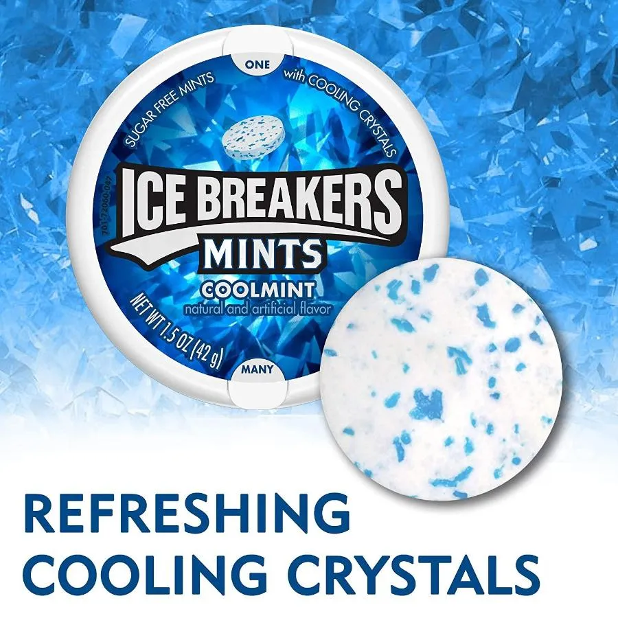 Ice Breakers Sugar Free Mints, Cool Mint  8 Ct