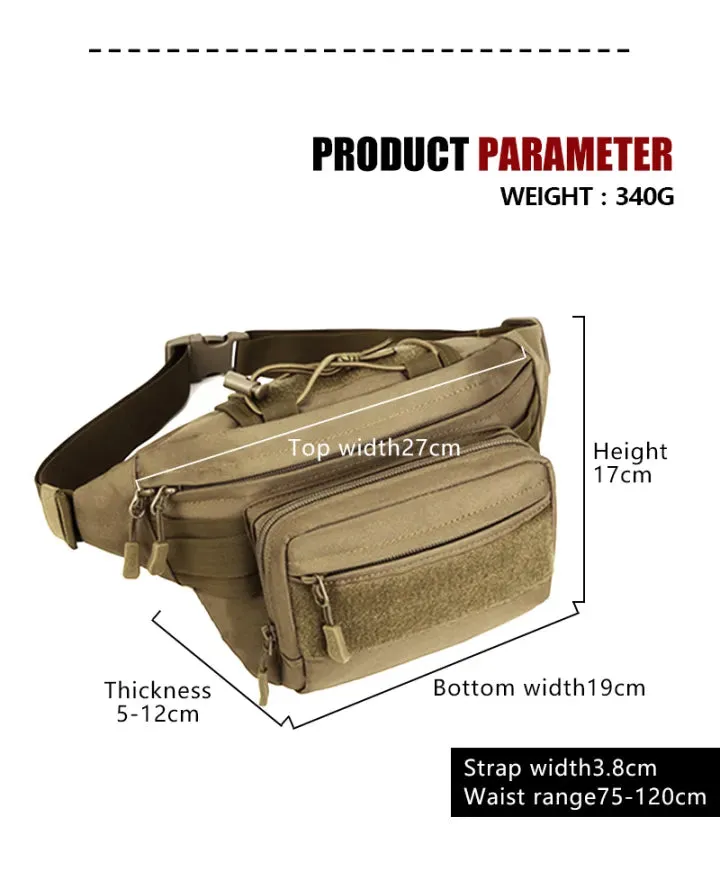 IDOGEAR Tactical Fanny Pack Waist Bag Camo Waist Pack Gear Tactical Pouch 3544