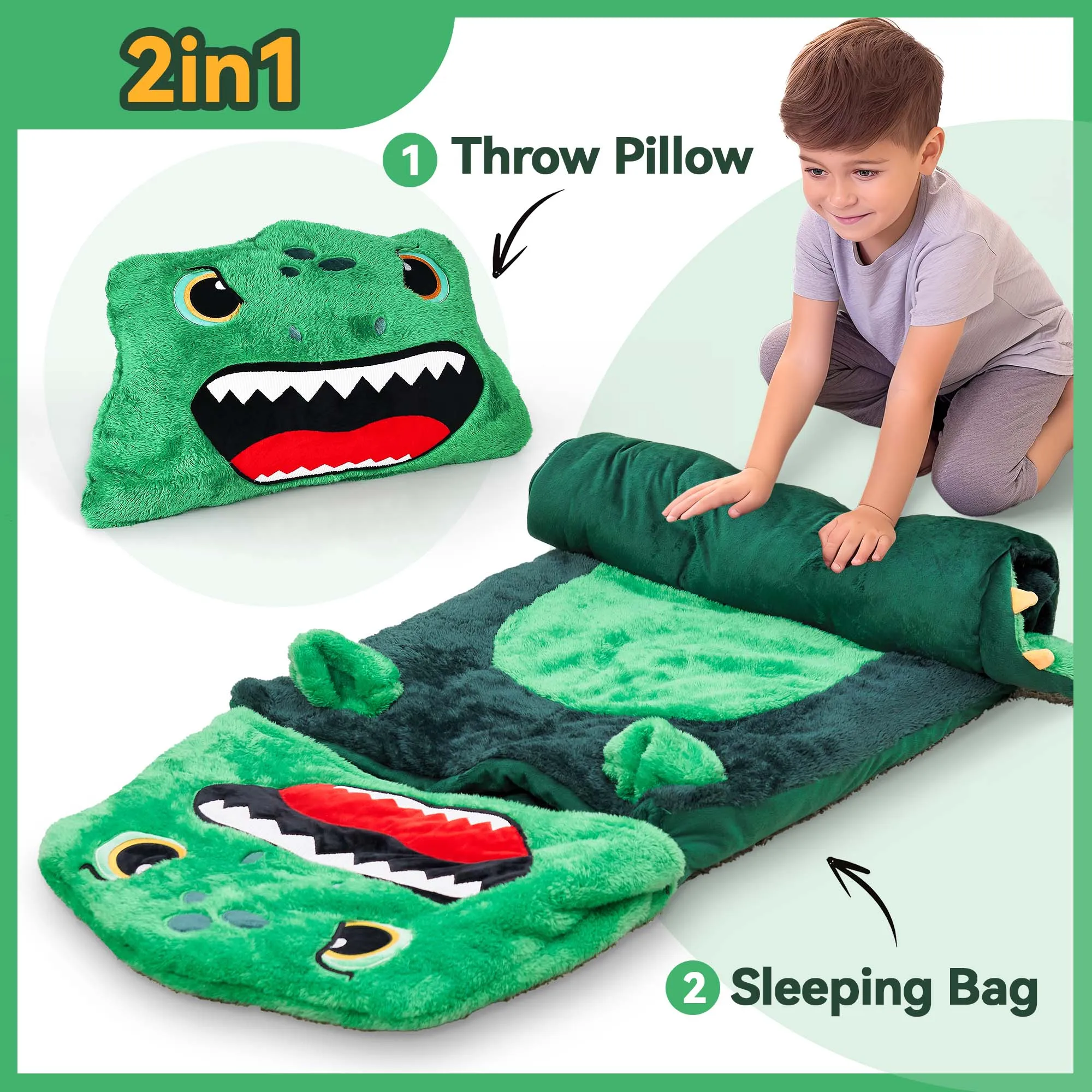 iPlay, iLearn Kids Dinosaur Sleeping Bag