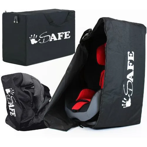 iSafe Carseat Travel / Storage Bag For Axkid Minikid Car Seat (Red/Tetris)