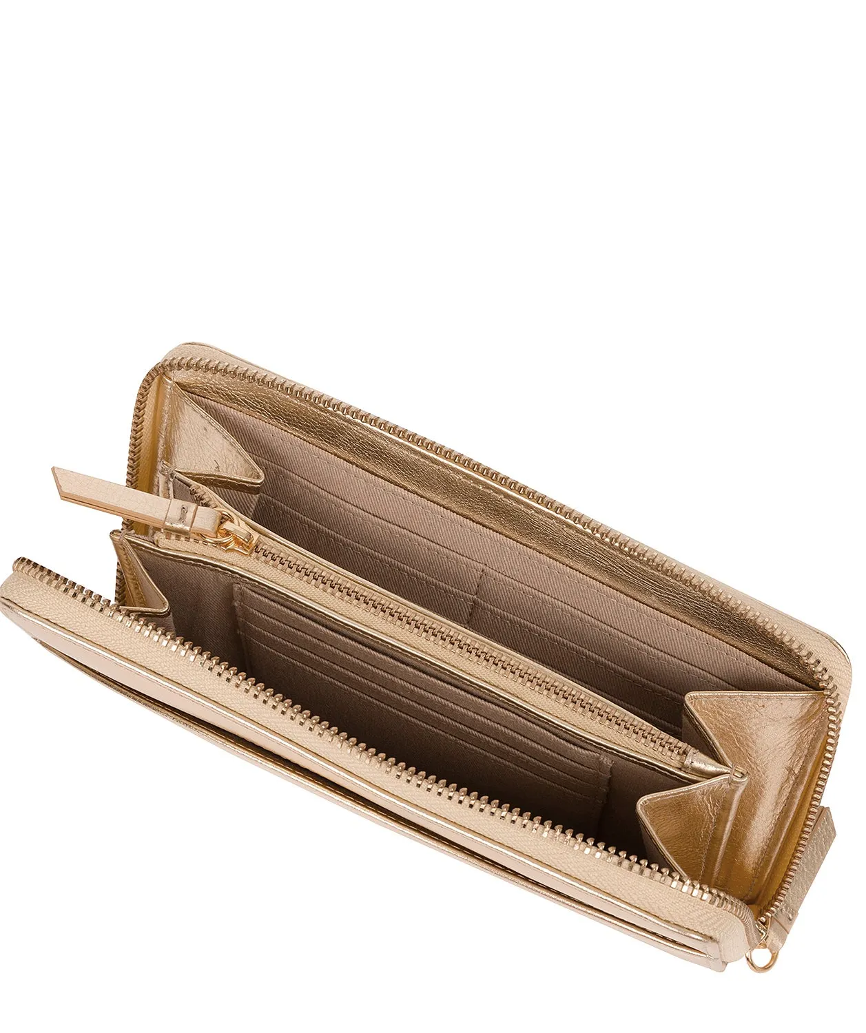 'Jenika' Pale Gold Leather Purse