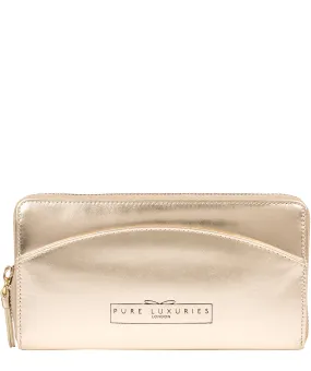 'Jenika' Pale Gold Leather Purse