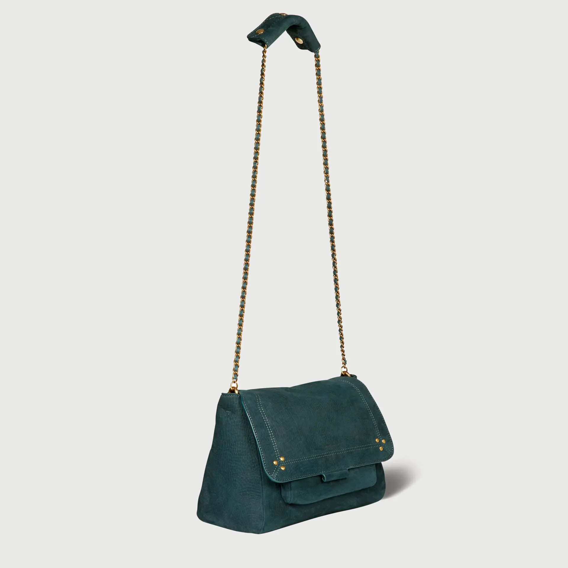 JEROME DREYFUSS SHOULDER BAG LULU L TA GREEN