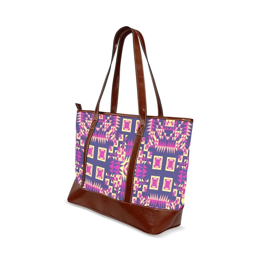 Kaleidoscope Bleu Tote Handbag