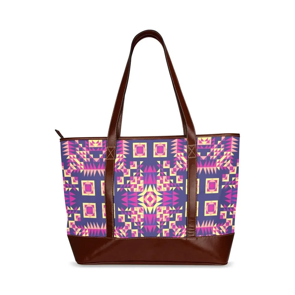 Kaleidoscope Bleu Tote Handbag