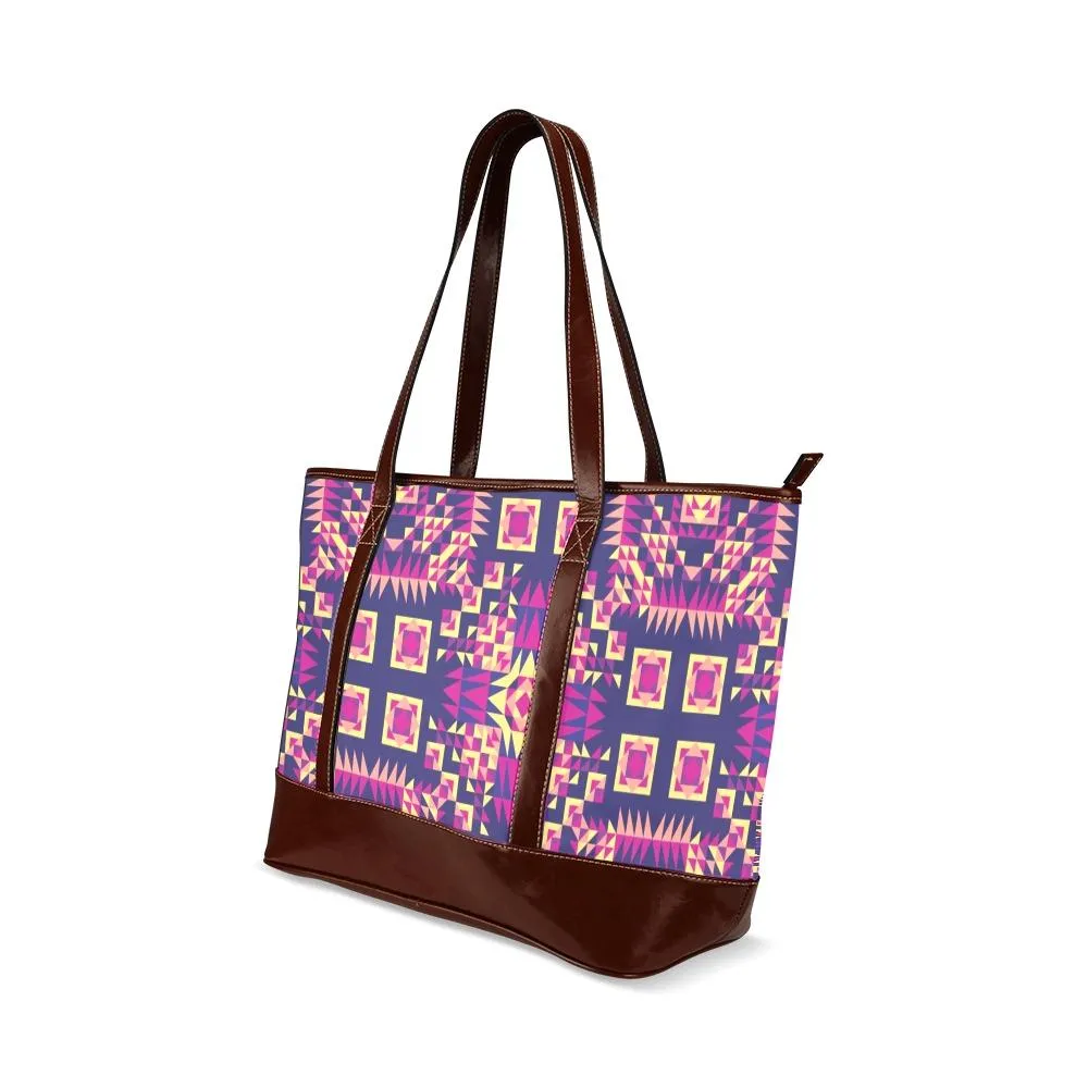 Kaleidoscope Bleu Tote Handbag