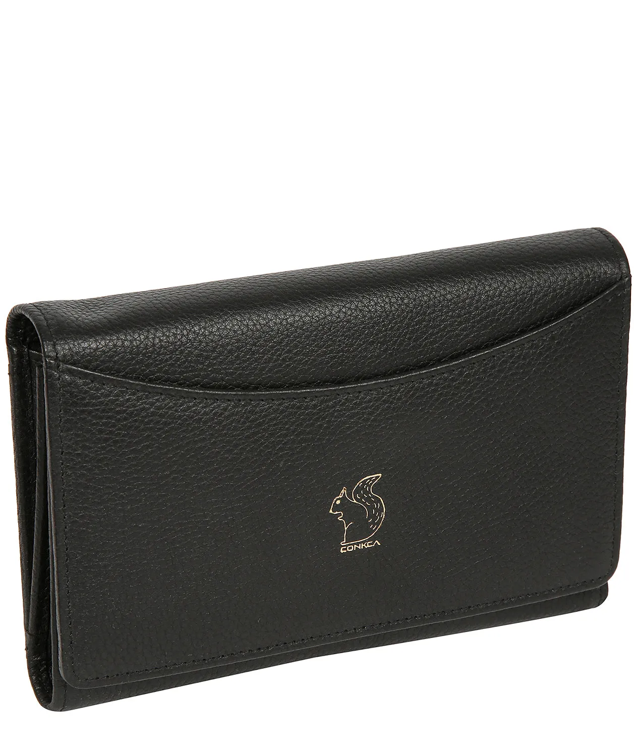 'Kali' Black Leather Purse