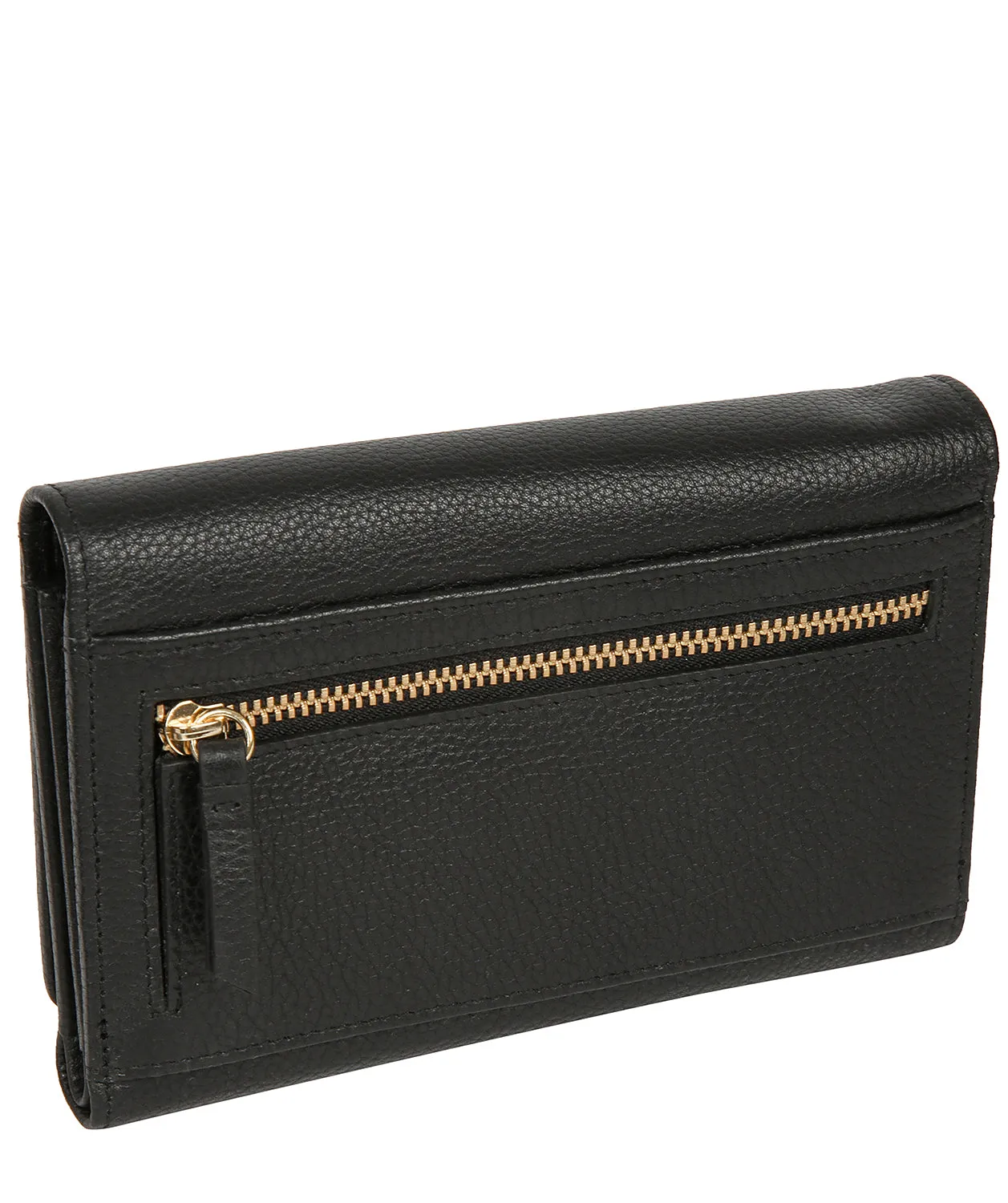 'Kali' Black Leather Purse