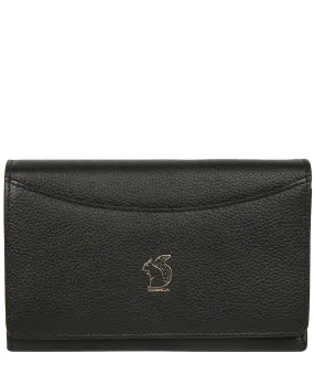 'Kali' Black Leather Purse