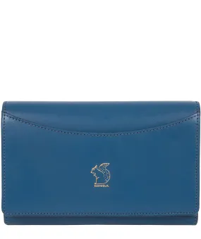 'Kali' Blue Leather Purse