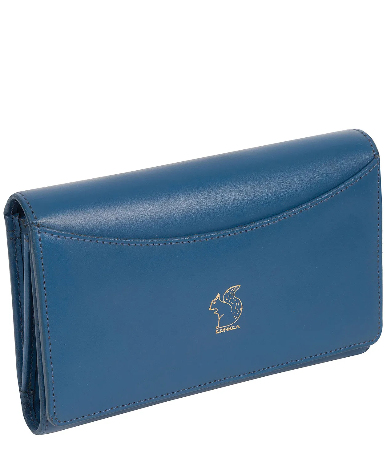 'Kali' Blue Leather Purse