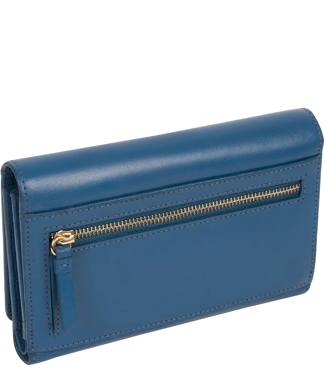 'Kali' Blue Leather Purse