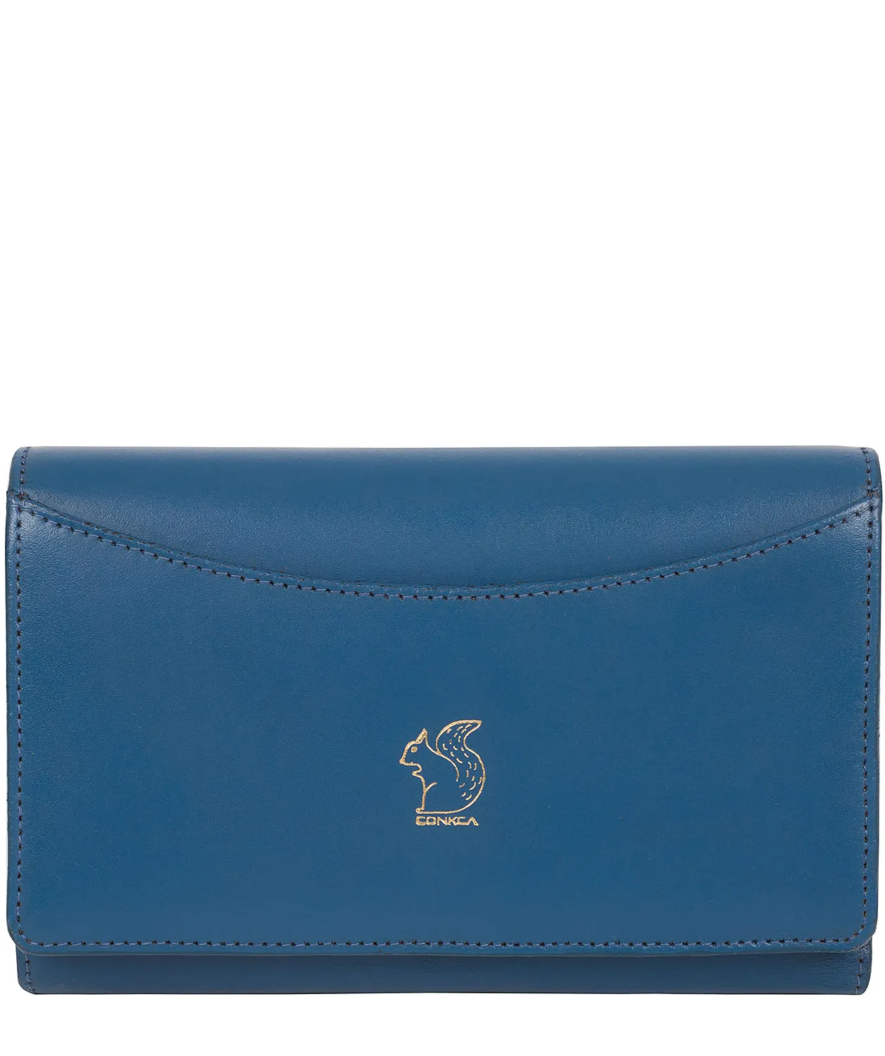 'Kali' Blue Leather Purse