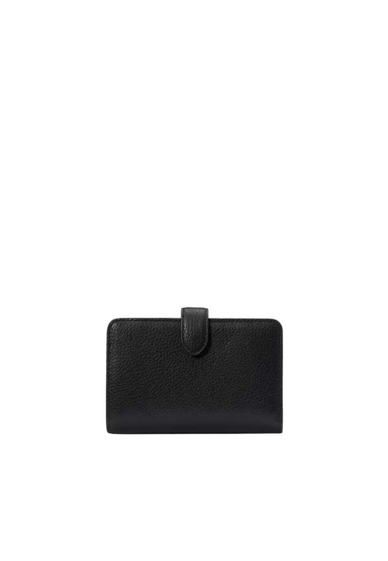 Kate Spade Lena Medium Compact Bifold Wallet In Black KH787