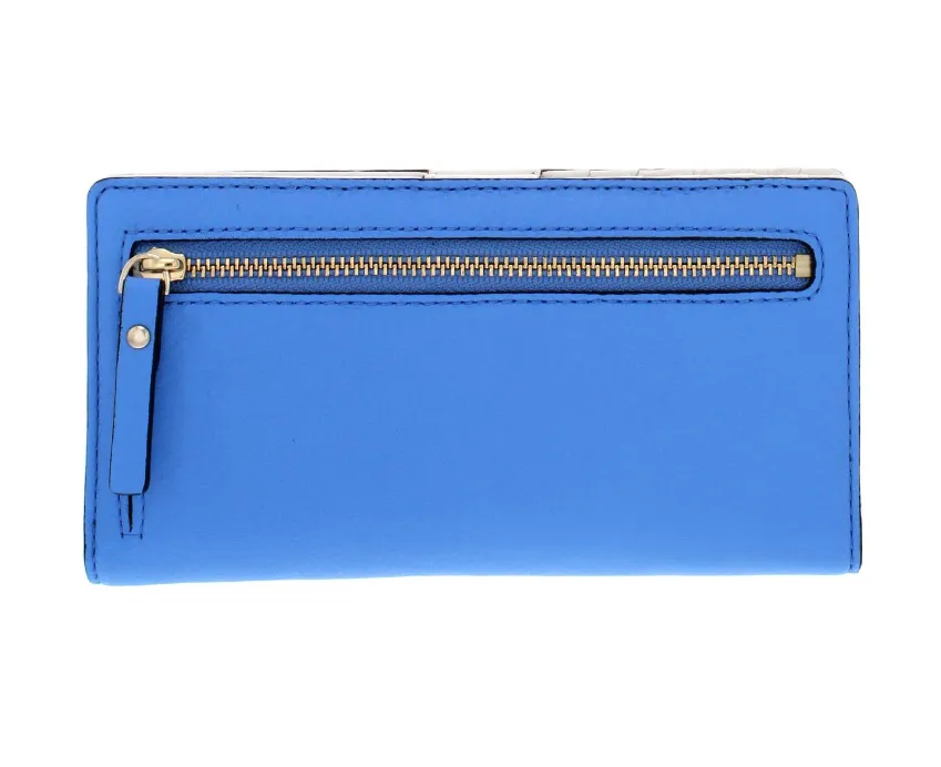 KATE SPADE New York Eden Bi-fold Leather Women's Purse Wallet in Alice Blue