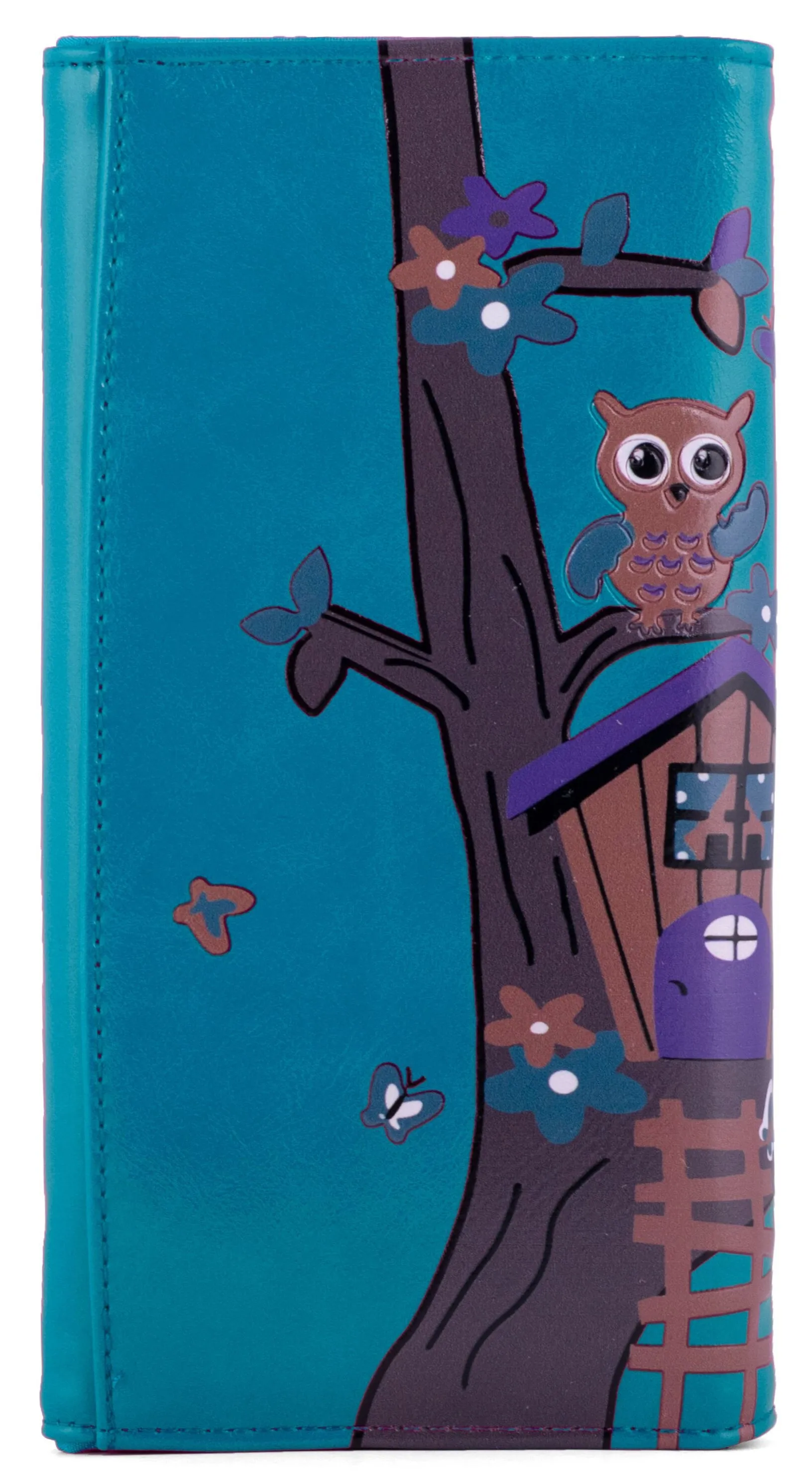 Kukubird Large Purse Owl's in Tree - Blue