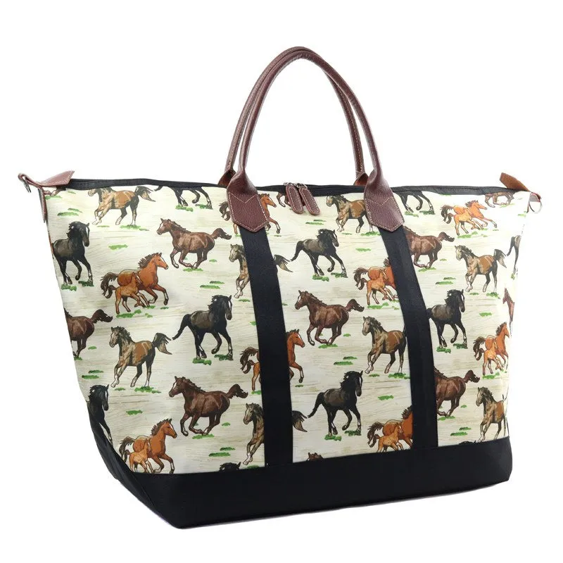 Large Canvas Travel Weekender Tote Bag