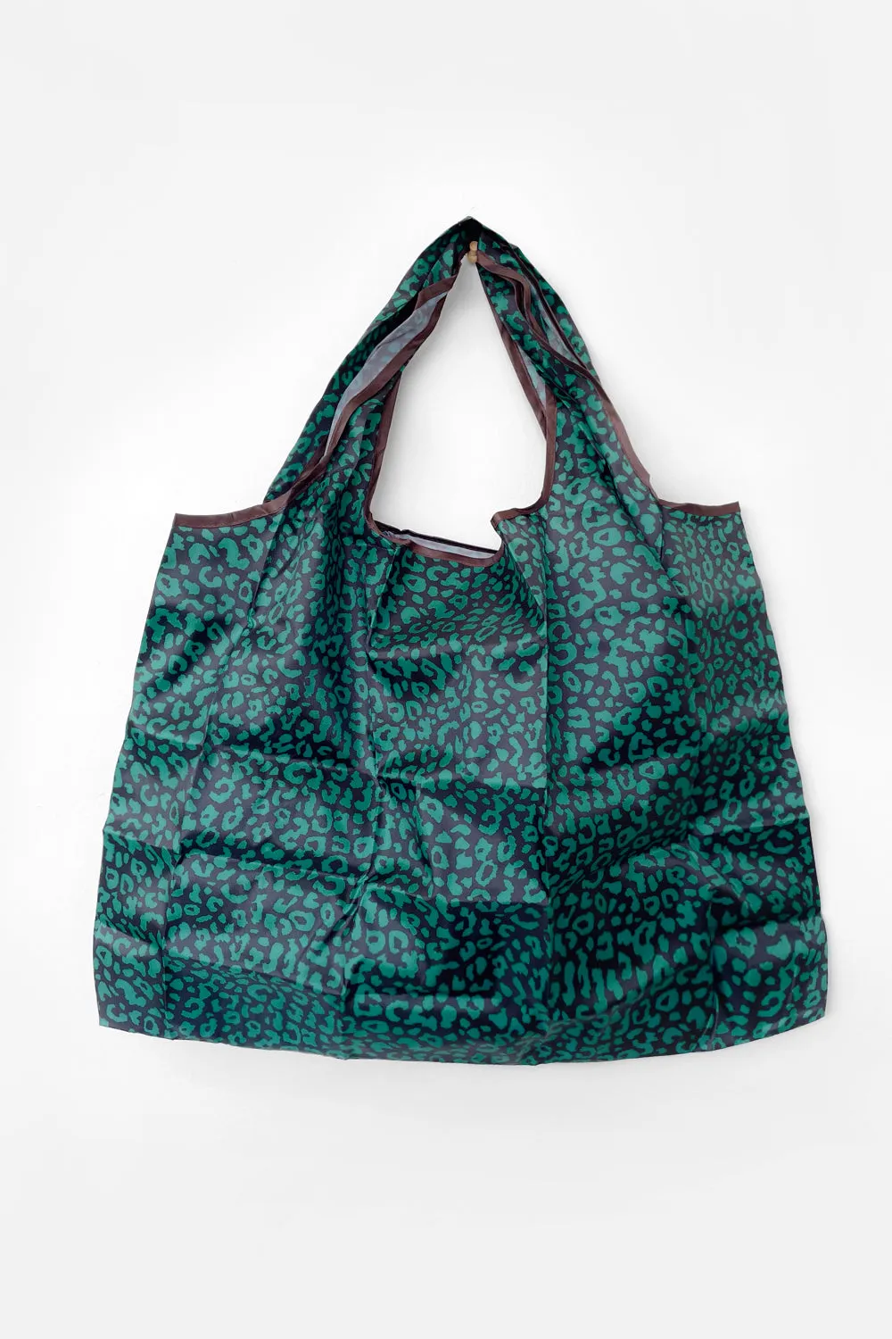 Large Reusable Shopping Bag - Jade Cheetah