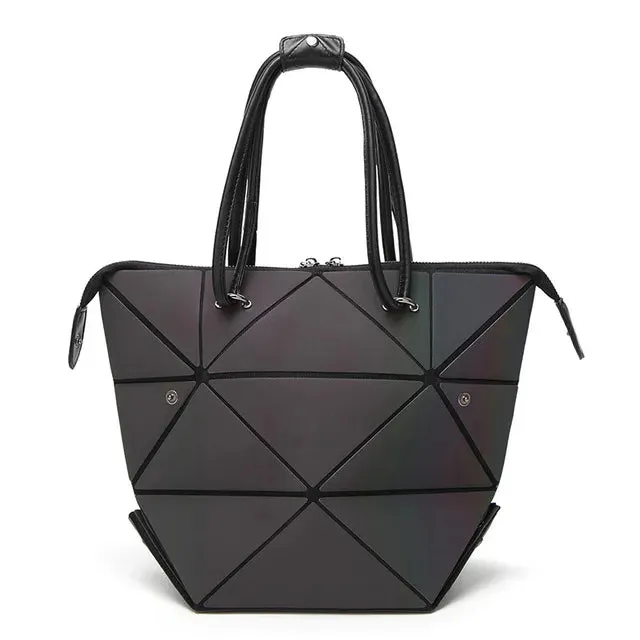 Laser Plain Folding Tote Bag Convertable Bag