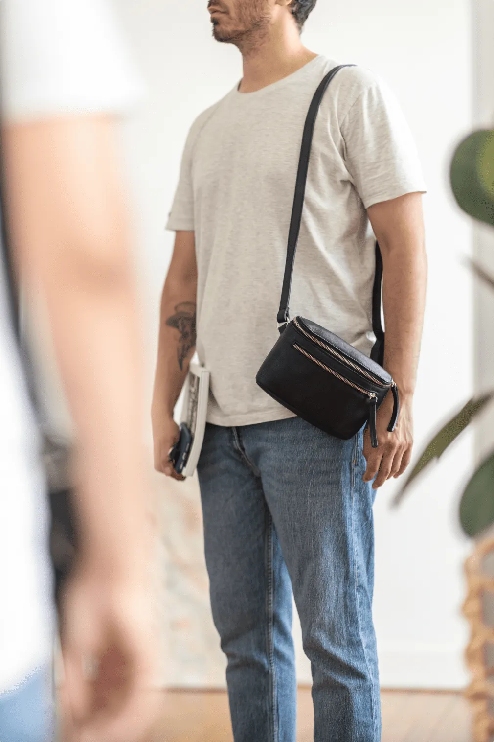 Leather fanny pack - Monte