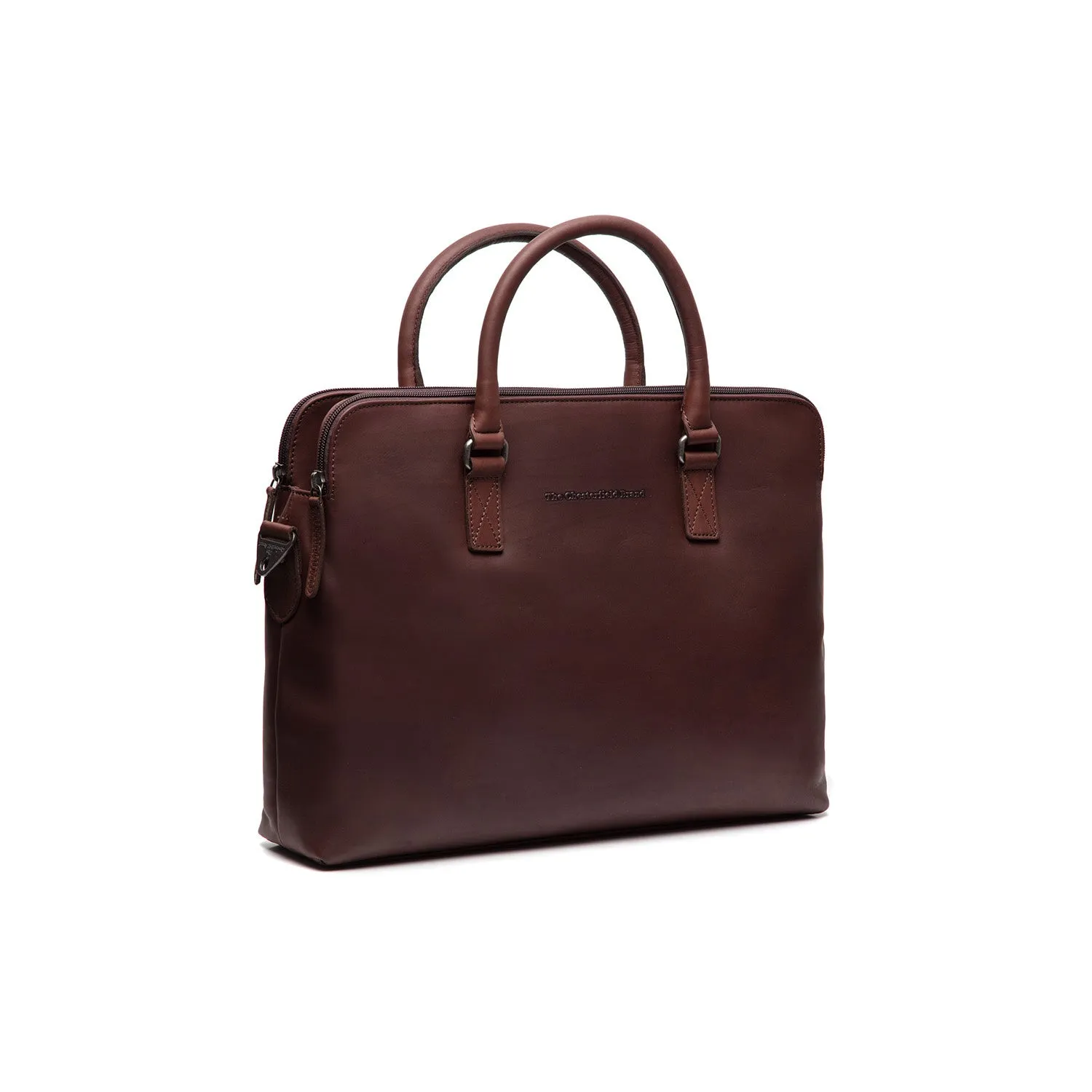 Leather Laptop Bag Brown Cameron