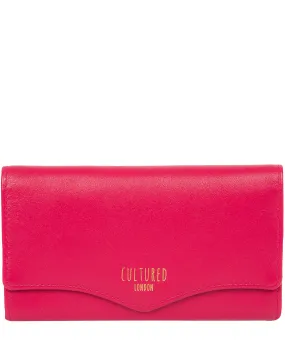 'Letitia' Fushia Leather Purse