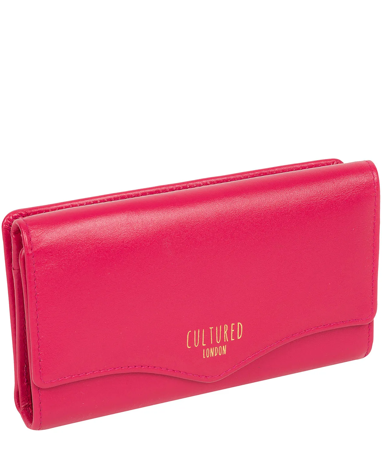 'Letitia' Fushia Leather Purse