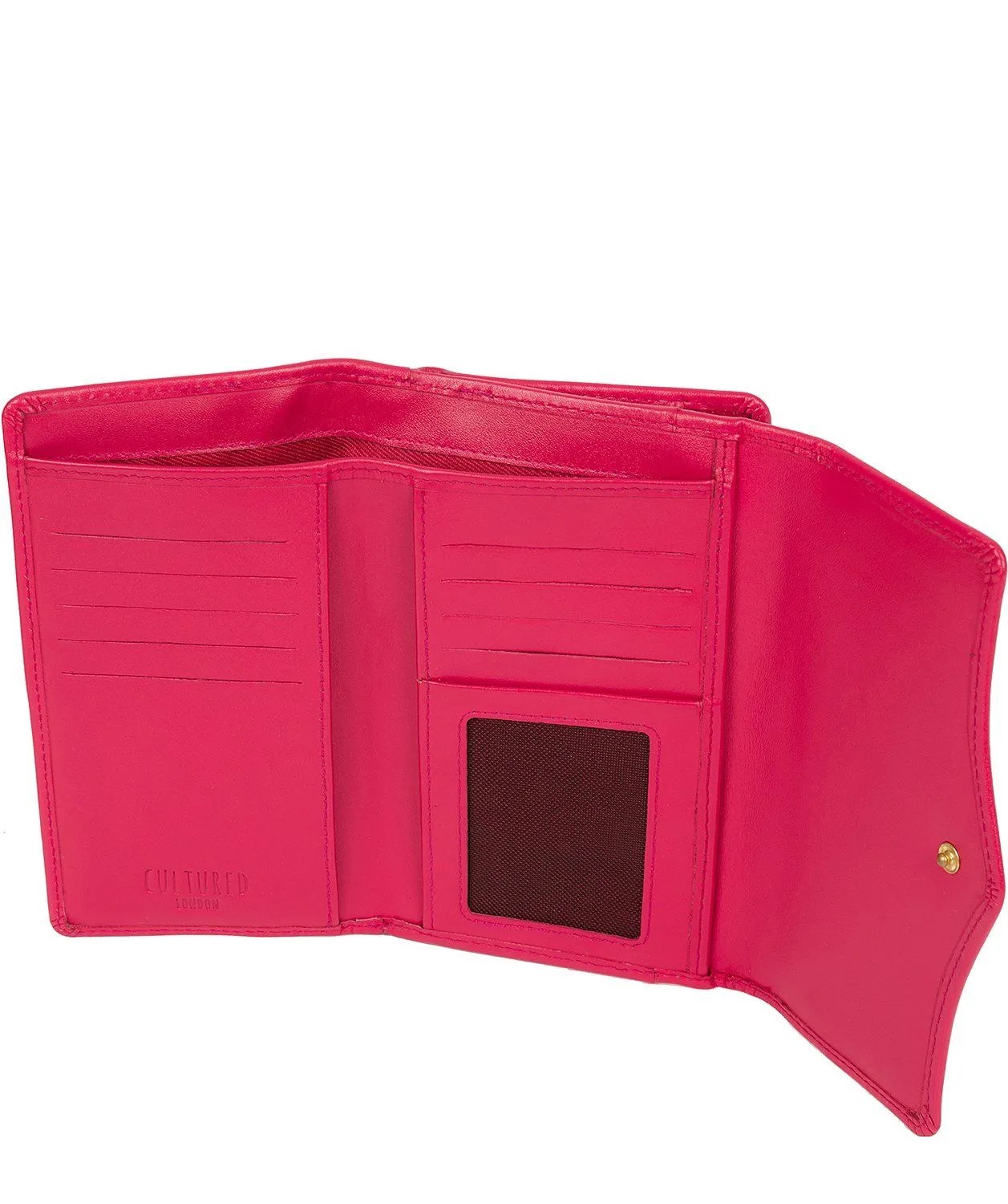 'Letitia' Fushia Leather Purse