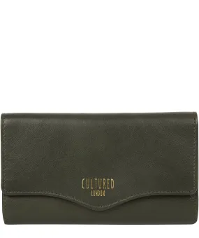 'Letitia' Garden Green Leather Purse