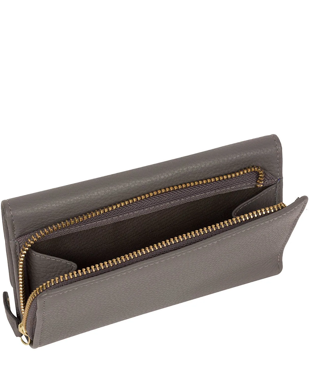 'Letitia' Grey Leather Purse