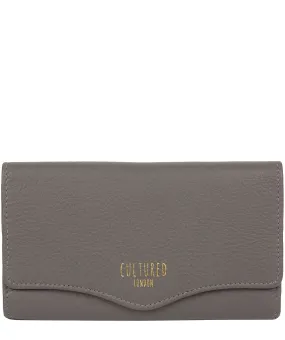 'Letitia' Grey Leather Purse