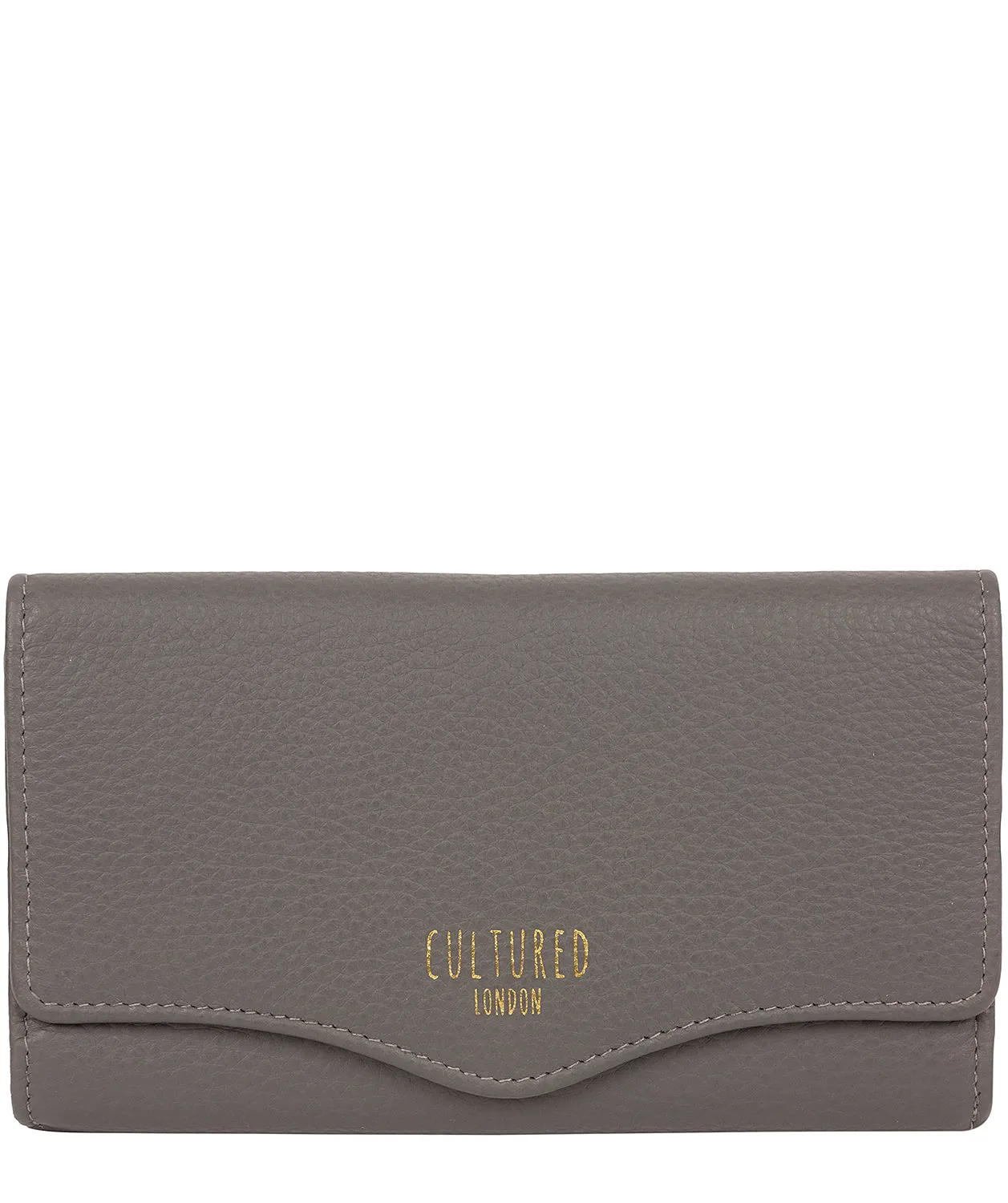 'Letitia' Grey Leather Purse