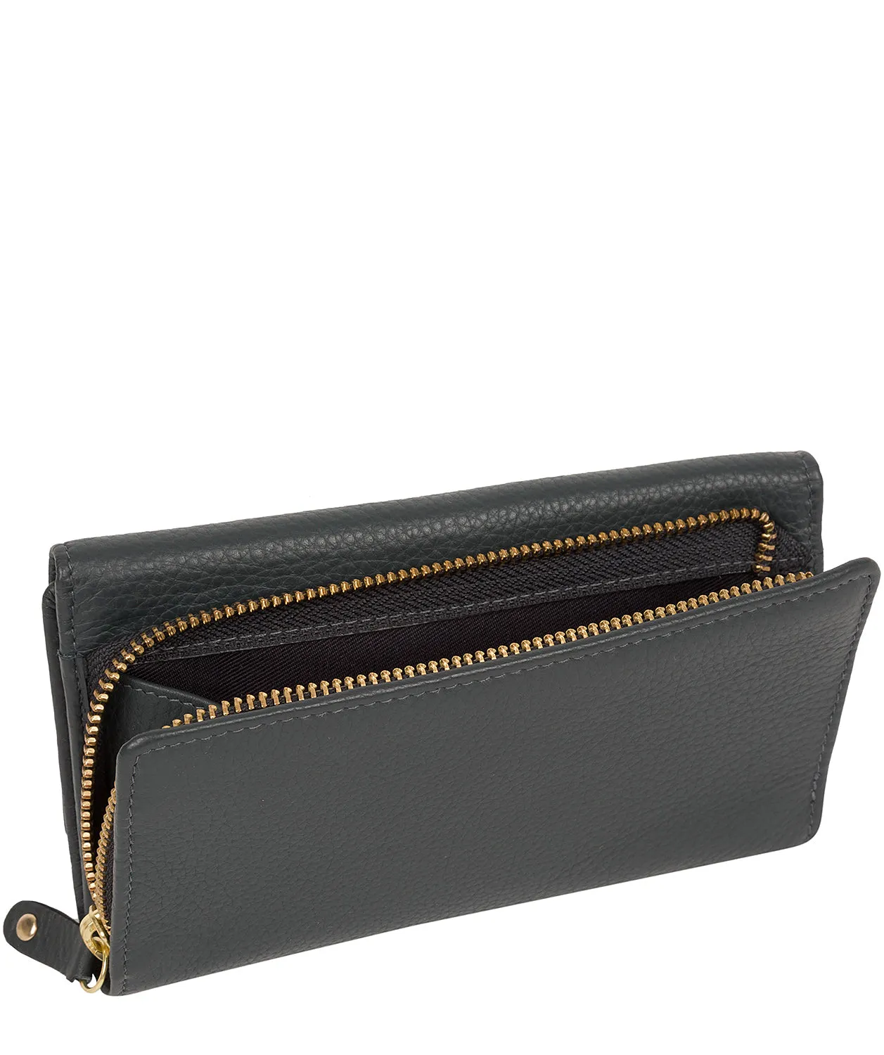 'Letitia' Navy Leather Purse