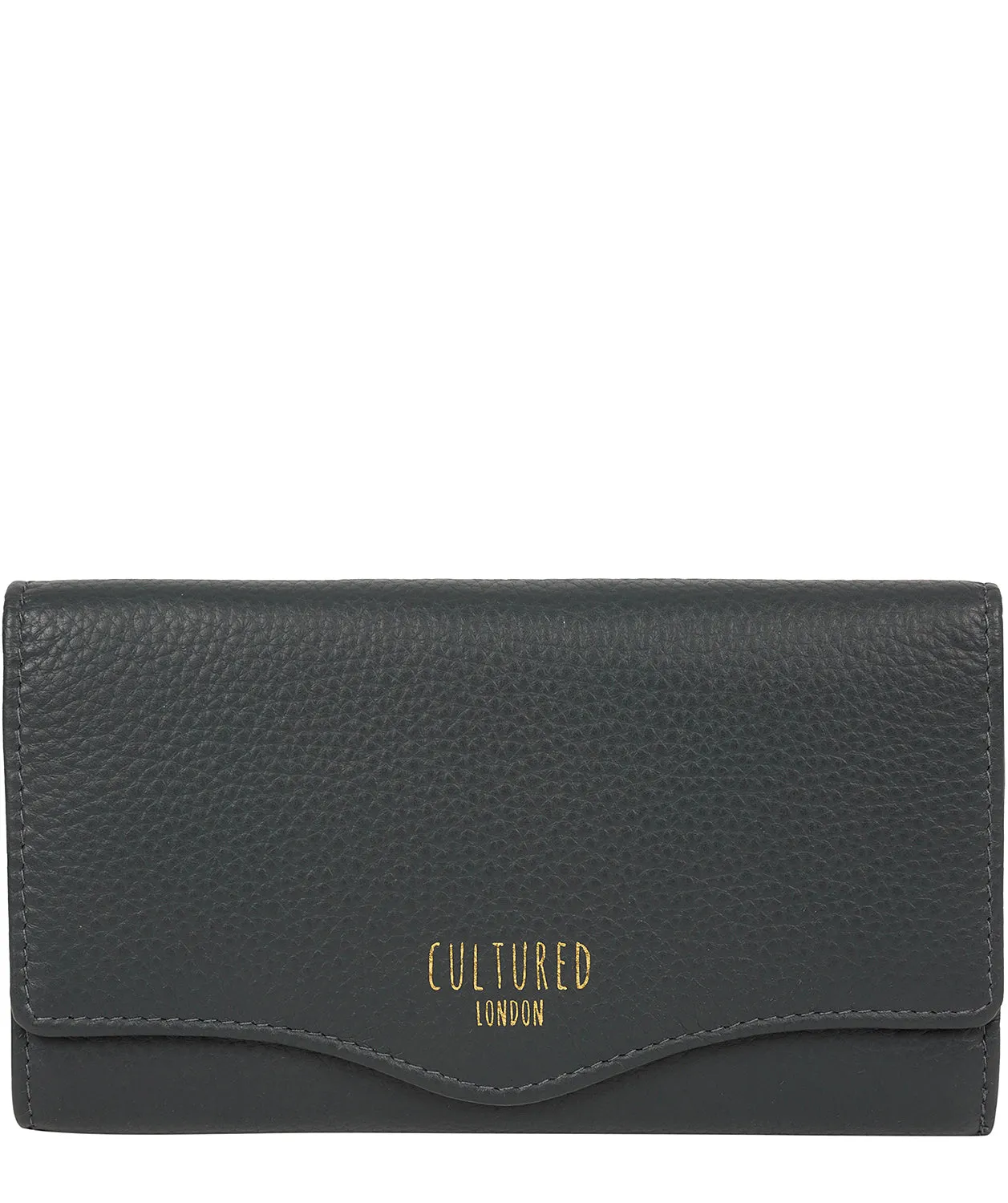 'Letitia' Navy Leather Purse