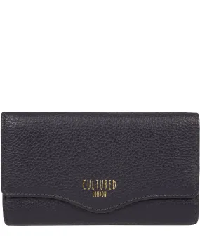 'Letitia' Oxford Blue Leather Purse