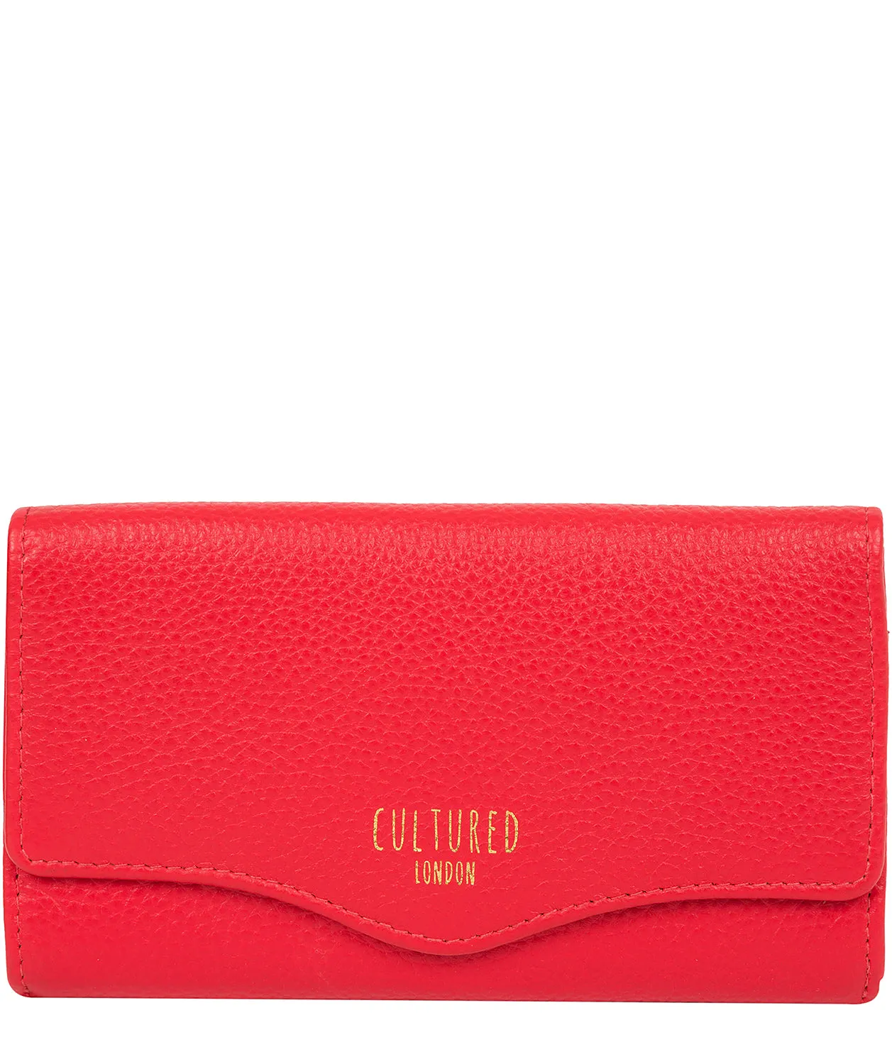 'Letitia' Royal Red Leather Purse