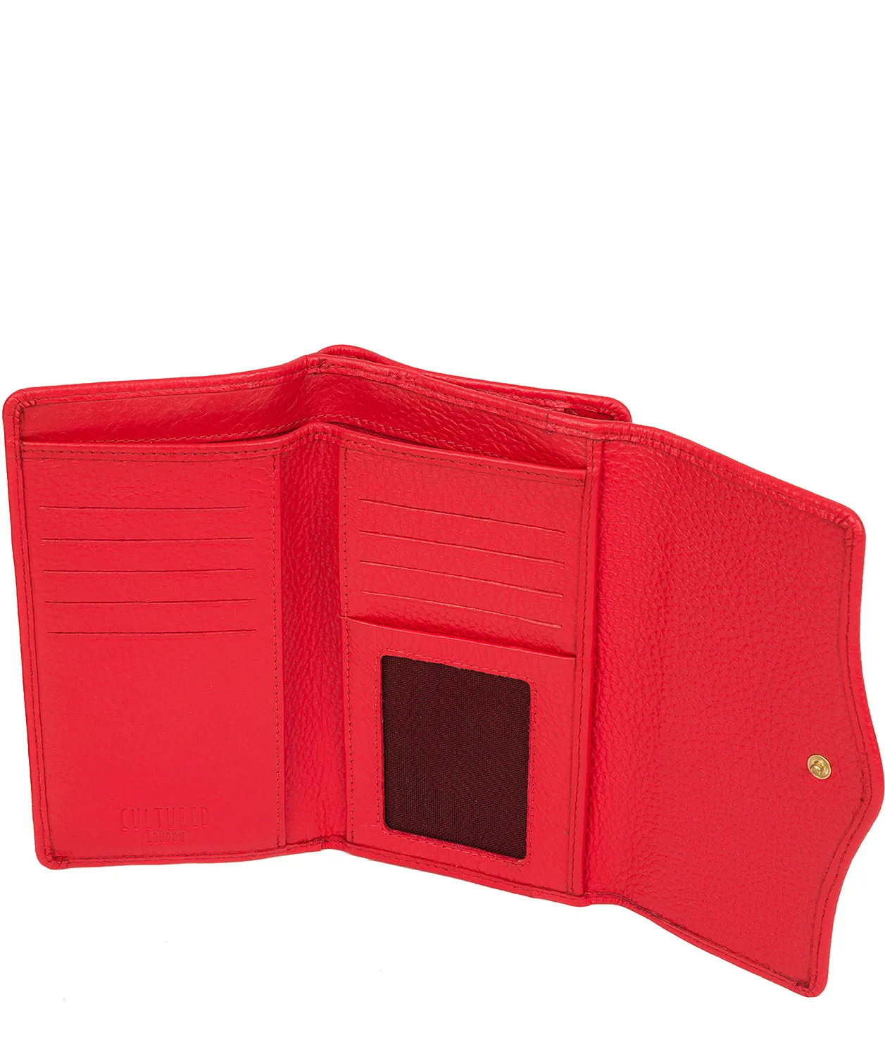 'Letitia' Royal Red Leather Purse