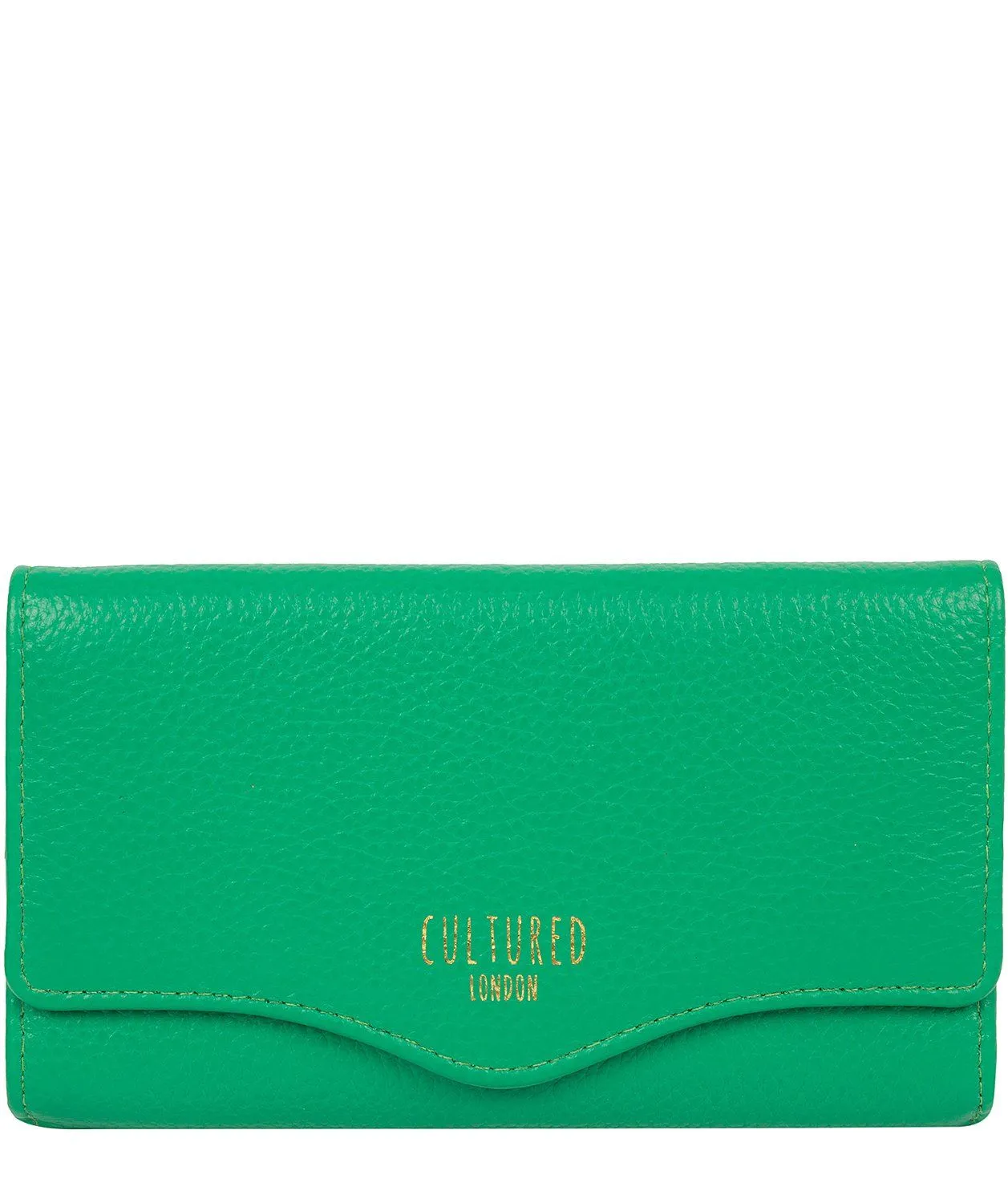 'Letitia' Shamrock Leather Purse