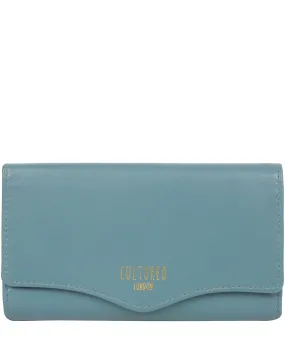 'Letitia' Smoky Blue Leather Purse