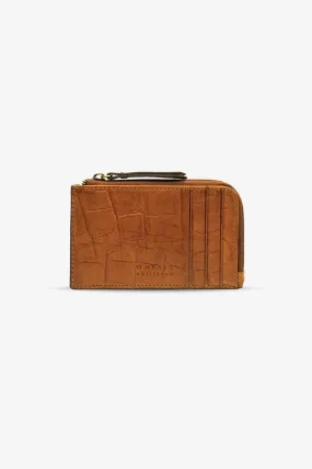 Lola Coin Purse Cognac Croco Classic Leather