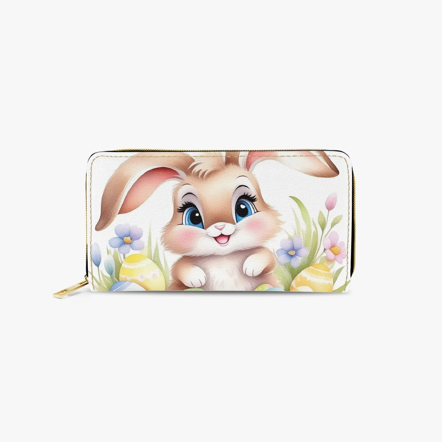 Long Type Zipper Purse, Easter, Rabbit, awd-653