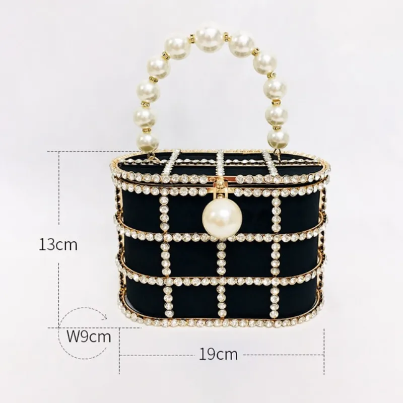 Luxe and Rhinestone Studded Basket Bags