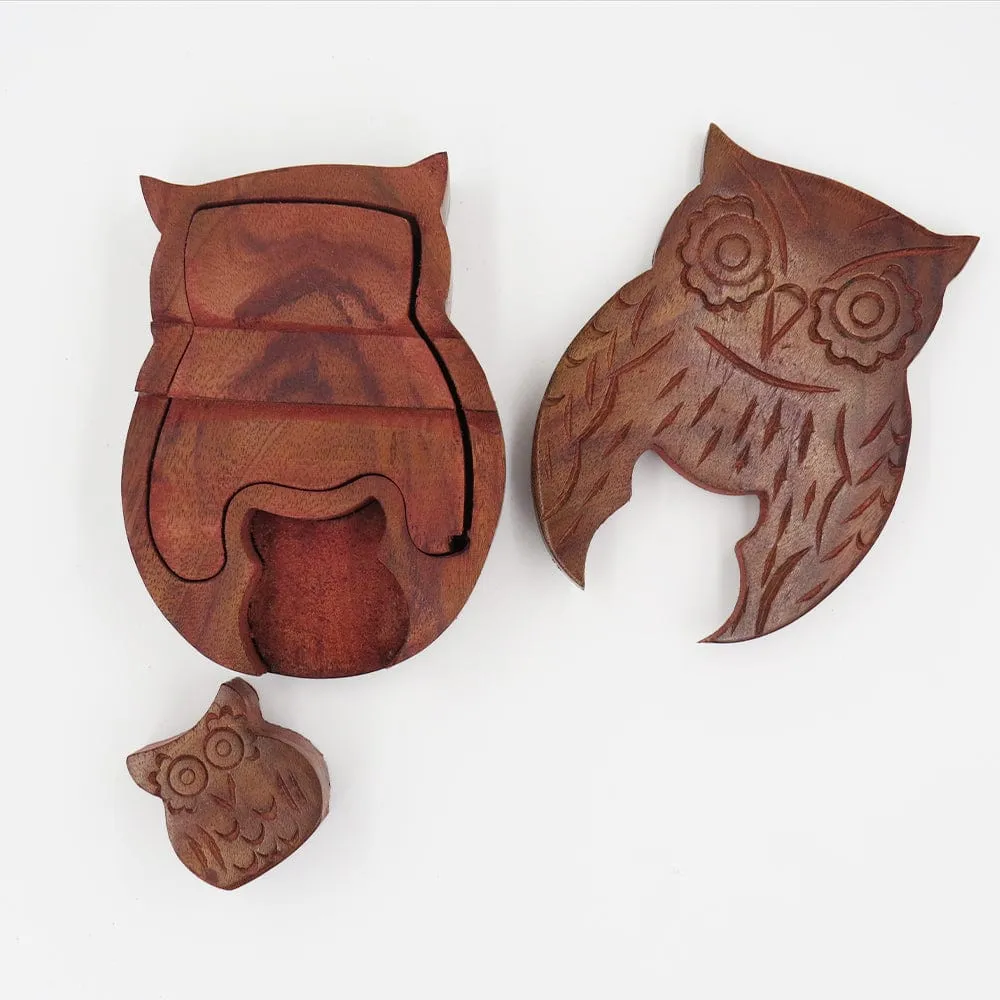 Mama Owl Puzzle Box