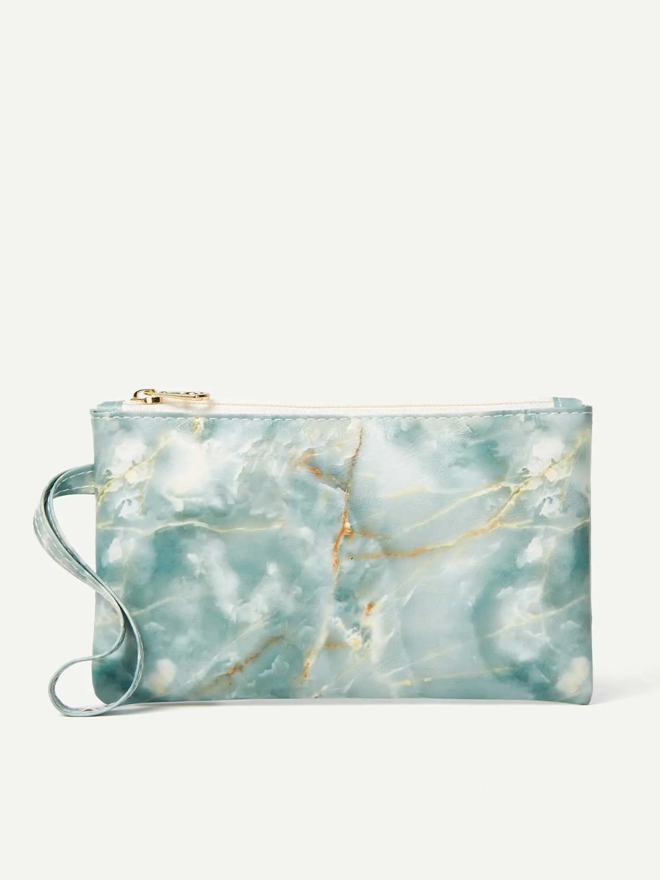 Marble Pattern Clutch Bag