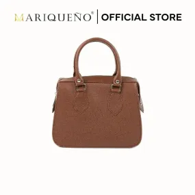 MARGAUX Top Handle Sling Bag in Choco Brown