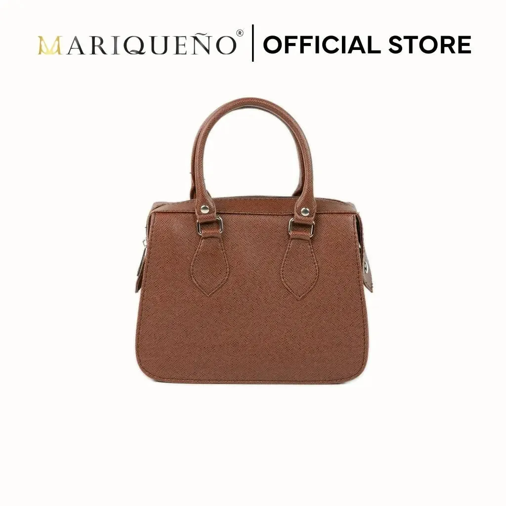 MARGAUX Top Handle Sling Bag in Choco Brown