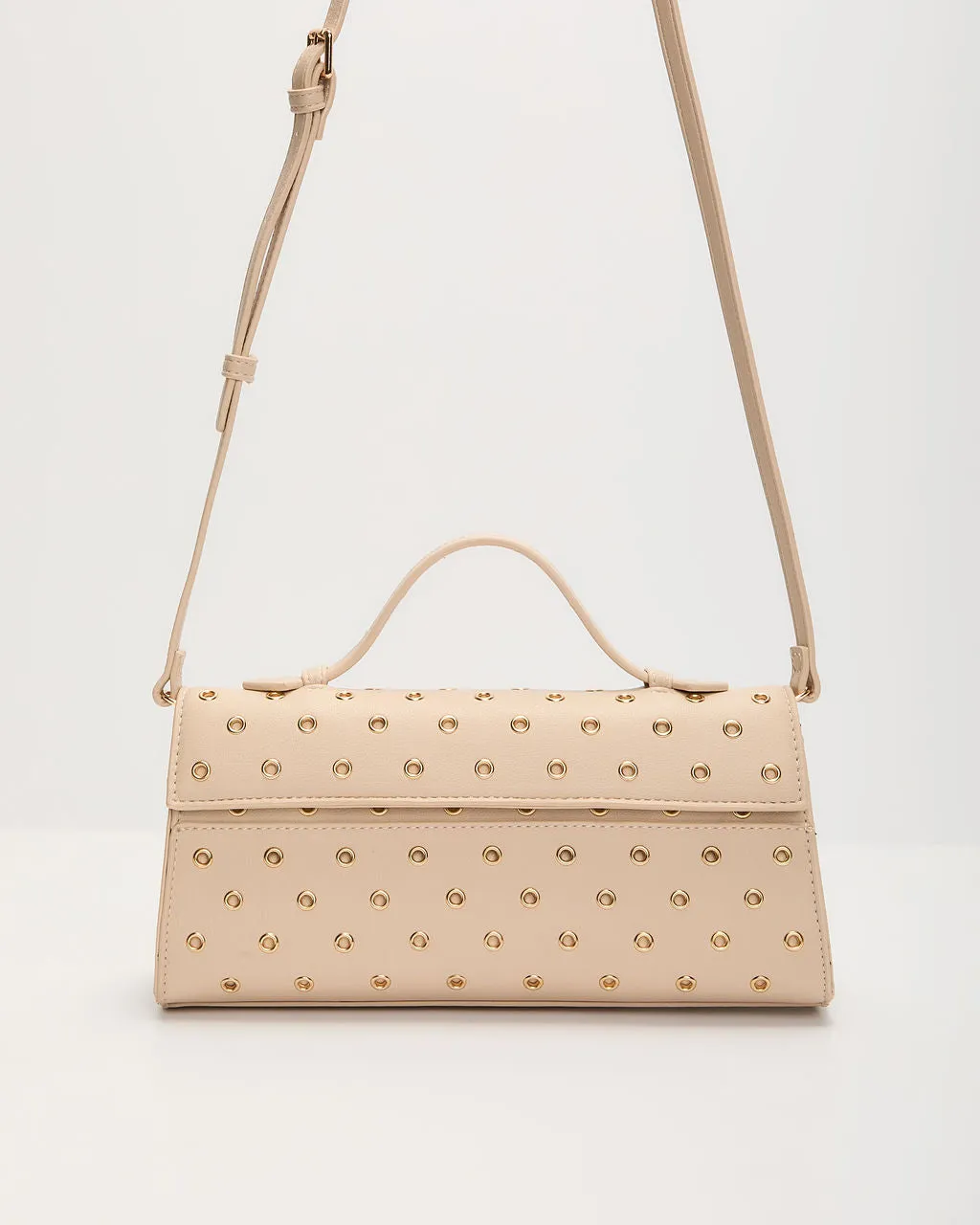 Meet Me At Midnight Studded Top Handle Bag